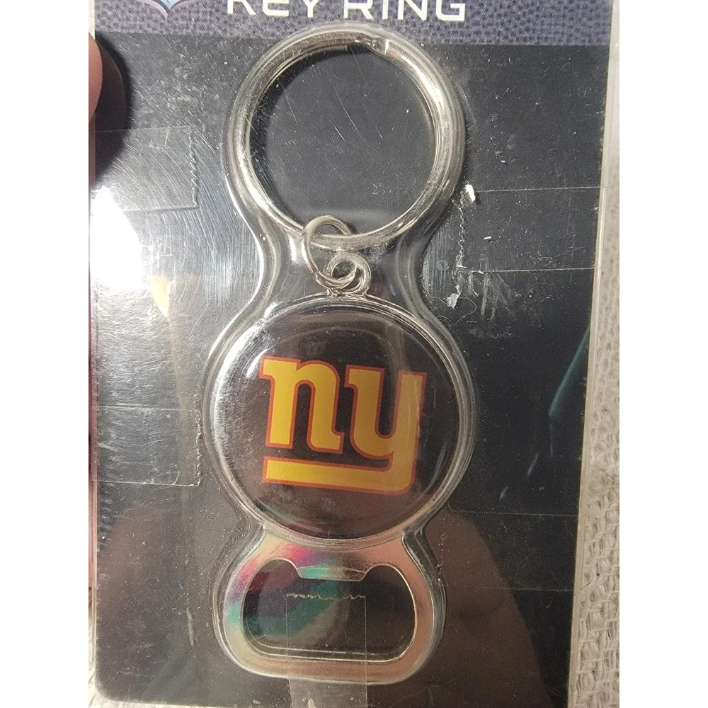 New York Giants Bottle Opener Keychain Key Ring NFL Great American Products NIP
